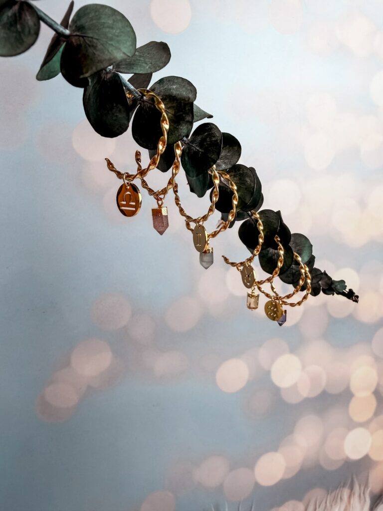 Boucles d’oreilles signe astrologique et pierre associée